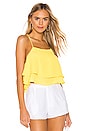 view 1 of 4 TOP DOUBLE ÉPAISSEUR SOPHIA in Yellow
