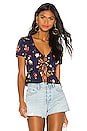 view 1 of 4 TOP NOUÉ DEVANT CIARA in Navy Floral