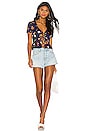 view 4 of 4 TOP NOUÉ DEVANT CIARA in Navy Floral