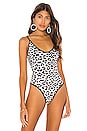 view 2 of 5 Braxton Bodysuit in White Leopard