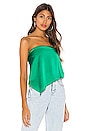 view 1 of 4 Cora Asymmetrical Top in Kelly Green