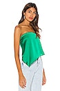view 2 of 4 Cora Asymmetrical Top in Kelly Green