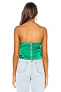 view 3 of 4 Cora Asymmetrical Top in Kelly Green