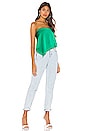view 4 of 4 Cora Asymmetrical Top in Kelly Green