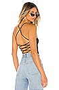 view 1 of 6 Yvonne Lace Up Bodysuit in Black
