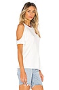view 2 of 4 T-SHIRT À DÉCOUPES CINTHIA in White