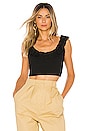 view 1 of 4 TOP VOLANTÉ STACIE in Black