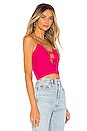 view 2 of 4 TOP CROPPED NOUÉ JUNE in Hot Pink