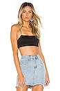 view 1 of 4 TOP SUPER CROPPED HEIDI in Black