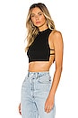 view 2 of 4 Christina Flowy Crop Top in Black