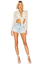 view 4 of 4 TOP NOUÉ DEVANT KELSEY in White Multi