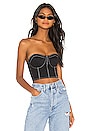 view 1 of 4 Lyrica Bustier Top in Black