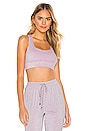 view 1 of 5 TOP CROPPED MILLIE in Lavender Metallic