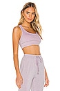 view 2 of 5 TOP CROPPED MILLIE in Lavender Metallic