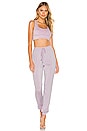 view 4 of 5 TOP CROPPED MILLIE in Lavender Metallic