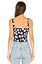 view 3 of 4 TOP BOUTONNÉ DEVANT RUMER in Navy Daisy