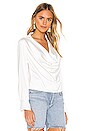 view 2 of 4 TOP DRAPÉ TABBIE in White