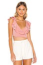view 1 of 4 TOP DRAPÉ CYNTHIA in Peach