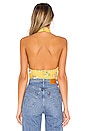 view 3 of 4 TOP DRAPÉ JENNIFER in Yellow Floral