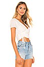 view 2 of 4 Syna Ruched Top in White