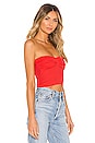 view 2 of 4 Jalissa Strapless Top in Red