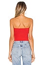 view 3 of 4 Jalissa Strapless Top in Red