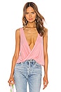 view 1 of 4 TOP DRAPÉ TRACEY in Blush