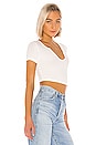 view 2 of 4 Tylie Notch Neck Top in White