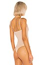 view 4 of 5 BODY EN MESH AVEC FRONCES CRISTA in Nude