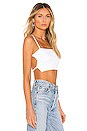 view 2 of 5 TOP CROPPED KELLIE in White