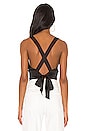 view 4 of 5 TOP DRAPÉ PARKER in Black