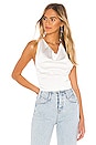 view 1 of 4 TOP DRAPÉ PARKER in White
