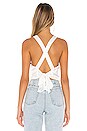view 3 of 4 TOP DRAPÉ PARKER in White
