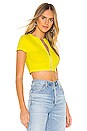 view 2 of 4 TOP CROPPED AVEC GLISSIÈRE DANIKA in Yellow