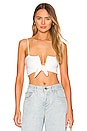 view 1 of 4 TOP CROPPED À NOUER ESTELLE in White