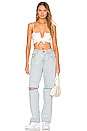 view 4 of 4 TOP CROPPED À NOUER ESTELLE in White