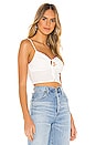 view 2 of 4 Gretchen Keyhole Top in White
