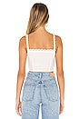 view 3 of 4 Gretchen Keyhole Top in White