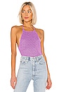 view 1 of 5 Bianca Racer Back Top in Purple
