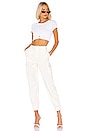view 4 of 4 Laia Cropped Tee in White