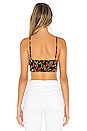 view 3 of 4 TOP CROPPED KIMORA in Black & Red