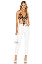 view 4 of 4 TOP CROPPED KIMORA in Black & Red