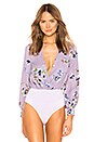 view 2 of 5 Aliza Bodysuit in Lavender Floral