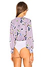 view 4 of 5 Aliza Bodysuit in Lavender Floral