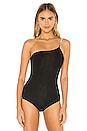 view 2 of 6 BODY BRETELLE EN MAILLON ZAYNA in Black