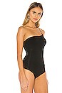 view 3 of 6 BODY BRETELLE EN MAILLON ZAYNA in Black
