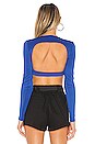 view 3 of 4 TOP AVEC BOUCLE DEVANT LIA in Cobalt Blue