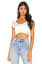 view 1 of 5 TOP CROPPED CANDY in White