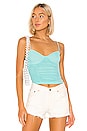 view 1 of 4 Bonita Ruched Cami Top in Light Blue