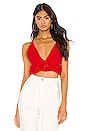 view 1 of 5 Kylie Babydoll Top in Red